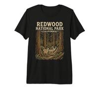 Redwood National Park California Ciervo Naturaleza Amante Camiseta Premium