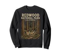 Redwood National Park California Ciervo Naturaleza Amante Sudadera