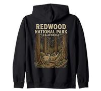 Redwood National Park California Ciervo Naturaleza Amante Sudadera con Capucha