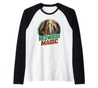 Redwood National Park California Naturaleza Aventura Viajes Camiseta Manga Raglan