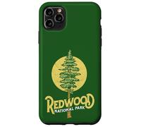 Redwood National Park Retro Vibe Distressed Tree Graphic Carcasa para iPhone 11 Pro MAX