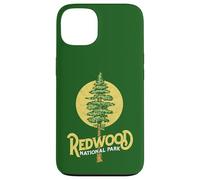 Redwood National Park Retro Vibe Distressed Tree Graphic Carcasa para iPhone 13