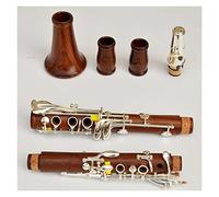Redwood Professional Clarinet BB Rosewood Clarinet Silvering Wood SIB Klarnet Clarinetes (Color : M13)