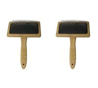 Reeatel 2 cepillos de macramé para tapiz, herramienta de peine de tejido de macramé, flecos, accesorios para tejer, bricolaje, nudo abierto