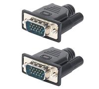 Reeatel 2 Piezas VGA Adaptador de Pantalla Virtual Macho Enchufe Simulado EDID Sin Cabezal Emulador Fantasma Placa de Bloqueo VGA Tarjeta de VíDeo Spoofer