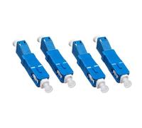 Reeatel 4 conectores adaptadores de fibra óptica híbrida de modo único 9/125Um SC/UPC macho a LC/UPC hembra para medidor de potencia óptica