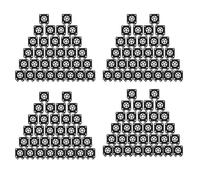 Reeatel Almohadillas de membrana de carburador para motosierra 2500/3800/4500/5200/5800, 128 unidades