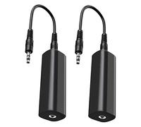 Reeatel Filtro de ruido aislador de bucle de para audio de coche/estéreo doméstico, 2 aisladores de ruido de bucle de con cables de audio de 3.5 mm