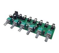 Reeatel Mezclador estéreo de 6 vías, distribuidor de audio, tabla mezcladora con control de volumen DC5-24V, 1 unidad, 6 entradas y 1 salida