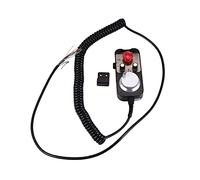 Reeatel Rueda de mano colgante CNC universal de 4 MPG, 100 pulsos, 5 V y parada de emergencia, rueda de mano CNC tipo 4 ejes