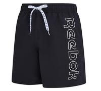 Reebok Abbot - Pantalones Cortos de natación para Hombre, Secado rápido, con Forro de Malla, Cintura elástica y Bolsillos Laterales, para Piscina, Entrenamiento y Comodidad Diaria, Color Negro