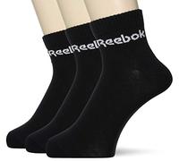 Reebok Act Core Ankle Sock 3P Calcetines, Unisex Adulto, Negro, S