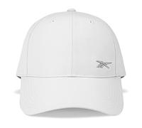 Reebok Active Metal Badge Cap with Adjustable Strap (One Size Fits Most) Gorra de béisbol, Insignia Blanca, Talla única Mujeres