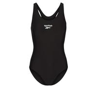 Reebok Adelia Women's Swimsuit One Piece in Black | Womens Swimming Costume with Racerback Straps for Support and Comfort | Casual or Sports Swimming Costume
