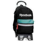 Reebok Andover Mochila Escolar con Carro Negro 31x44x15 cms Poliéster 20,46L by Joumma Bags