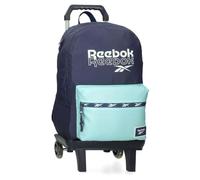Reebok Andrew Mochila Escolar con Carro Portátil 15,6 pulgadas Azul 31x44x15 cms Poliéster 20,46L by Joumma Bags