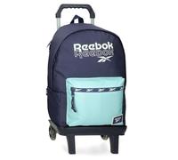 Reebok Andrew Mochila para Portátil con Carro Portátil 15,6 Pulgadas Azul 31x44x15 cms Poliéster 20,46L by Joumma Bags