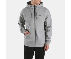 Reebok - Athlete Double Knit Full Zip Hoodie, Hombre, Grey Marl, Tamaño: XS