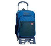 Reebok Atlantic Mochila Escolar, Azul, 30x40x12 cms