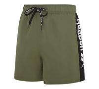 Reebok Bañador para hombre color arcilla, verde, XL