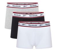 Reebok Barlow Men's Trunks - Pack of 3 | Mens Trunks, Breathable & Stretchable Underwear for Men | Multipack Mens Underwear Cotton | Black, White & Grey