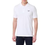 Reebok Blaze Embroidered SS - Polo para Hombre, Blanco, S