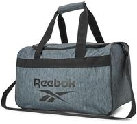 Reebok Bolsa de lona - Bolsa de gimnasio para entrenamiento y viajes, bolsas de viaje - Bolsas de noche de tamaño pequeño para mujeres y hombres, Warrior II Gris Claro, S