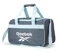 Reebok Bolsa de lona - Bolsa de gimnasio para entrenamiento y viajes, bolsas de viaje - Bolsas de noche de tamaño pequeño para mujeres y hombres, Warrior II - Gris medio, S