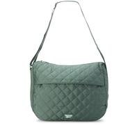 Reebok Bolso bandolera ligero de nailon acolchado y no acolchado para mujer, elegante bolso bandolera para mujer, Quilted Trek Green, Talla única