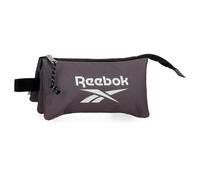 Reebok Boston Estuche Triple Gris 22x12x5 cms Poliéster by Joumma Bags