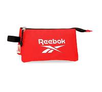 Reebok Boston Estuche Triple Rojo 22x12x5 cms Poliéster