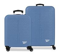 Reebok Boston Juego de Maletas Denim 46x65x25 cm Rígida ABS Cierre de combinación Integrado 56L 6,6kg 4 Ruedas Dobles Equipaje de Mano