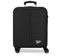 Reebok Boston Maleta de Cabina Negro 40x55x20 cm Rígida ABS Cierre de combinación Integrado 37L 2,6kg 4 Ruedas Dobles Equipaje de Mano