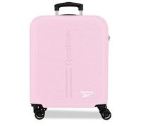 Reebok Boston Maleta de Cabina Rosa Claro 40x55x20 cm Rígida ABS Cierre de combinación Integrado 37L 2,6kg 4 Ruedas Dobles Equipaje de Mano