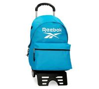 Reebok Boston Mochila Escolar con Carro Azul 31x44x17,5 cms Poliéster 23,87L by Joumma Bags