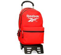 Reebok Boston Mochila Escolar con Carro Rojo 31x44x15 cms Poliéster 20,46L by Joumma Bags