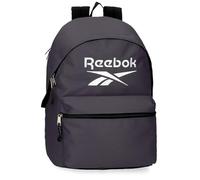 Reebok Boston Mochila Escolar Doble Compartimento Adaptable a Carro Portátil 15,6 Pulgadas Gris 31x45x15 cms Poliéster by Joumma Bags