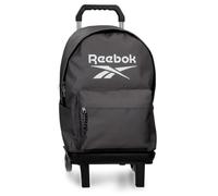 Reebok Boston Mochila Escolar Doble Compartimento con Carro Portátil 15,6 Pulgadas Gris 31x44x17,5 cms Poliéster by Joumma Bags