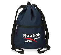 Reebok Boston Mochila Saco Con Cremallera Azul 35x46 cms Poliéster