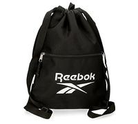 Reebok Boston Mochila Saco con Cremallera Negro 35x46 cms Poliéster