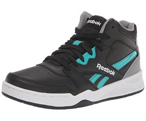 Reebok Boy's BB4500 Court Basketball Shoe, Black/Pure Grey/Classic Teal, 2 Little Kid