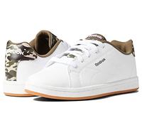 Reebok Boy's Complete Clean 2.0 Cross Trainer, White/Army Green, 6.5 Little Kid