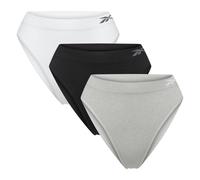 Reebok Braguitas KAM para Mujer,Braguitas sin Costuras,Ropa Interior Que Absorbe la Humedad, diseño acanalad, Disponibles en Tallas XS, S, M y L