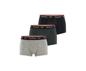Reebok Calzoncillo deportivo 'Redgrave' gris oscuro / gris moteado / rojo / negro S gris oscuro / gris moteado / rojo / negro