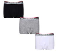 Reebok Hombres Bañador Negro/Blanco/Gris Paquete de 3 XL
