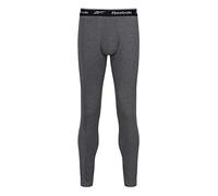 Reebok Hombres Calzoncillos Largos Gris Oscuro Grande