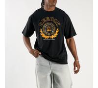 Reebok - Camiseta de hombre con escudo vintage, BLACK, Tamaño: XL