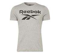 Reebok Camiseta de Manga Corta Hombre Big Logo tee HD4219 Gris