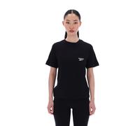 Reebok - Camiseta para Mujer con Logo Pequeño ID y Bolsillo, Black, Tamaño: M