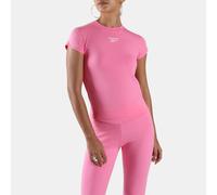 Reebok - Camiseta para mujer ID Cap Sleeve, Playful Pink, Tamaño: L
